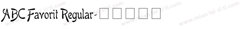 ABC Favorit Regular字体转换